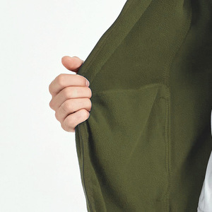 Men's Reversible Fleece Vest Thickening Winter Protection Leisure Workwear Straight Hem 90% Main Fabric - Product Image 2