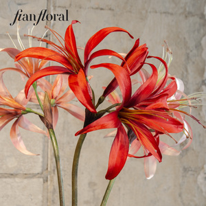 ดอกอามาริลลิสพลาสติกทำมือเหมือนจริงสำหรับตกแต่งคอนเสิร์ต ขายส่ง - Product Image 5