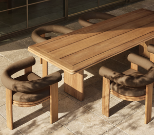 Sassanid Outdoor Recién llegado Patio Muebles de jardín Hotel de lujo Comedor al aire libre <span class=keywords><strong>Bondi</strong></span> Teak Comedor Sillón - Product Image 5