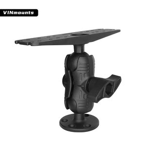 VINmounts 2.25 Inch Ball Fish Finder Mount Marine Electronics Universal Mount D Size Ball Dual <b>Socket</b> Arm Heavy Duty - Product Image 1