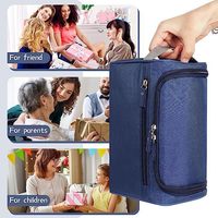 Kit de couture transfrontalier 46 pièces pour débutants, style moderne, outils de tricot en plastique, sac de rangement suspendu, crochet, aiguille, accessoires en laine