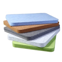 Matériau absorbant le son, panneau acoustique en feutre PET de 20 mm, panneau acoustique en fibre de polyester recyclée écologique