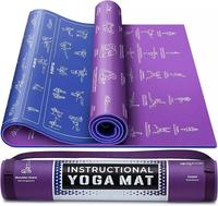 Tapis de yoga portable pliable en PVC écologique pour débutants, pour le Yoga, le Pilates et les exercices au sol, meilleure vente