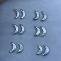Manik-manik Mutiara Putih Alami Berkualitas Tinggi Grosir 11-12mm "Moon Pearls"  Mutiara Putih Lepas untuk Pembuatan Anting Tusuk