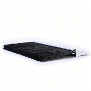 Brosse <span class=keywords><strong>de</strong></span> calfeutrage en crin <span class=keywords><strong>de</strong></span> cheval pour portes coulissantes industrielles en aluminium <span class=keywords><strong>de</strong></span> type H - Product Image 2