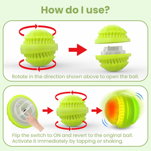 Một Mazon Top Người Bán Có Thể Sạc Lại Pet Đồ Chơi Bóng Tương Tác Chew Dog Silicone Đồ Chơi Nhấp Nháy Bóng Với LED Ánh Sáng - Product Image 4