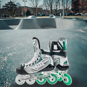 Patines de Hockey en Línea Profesionales de Alta Calidad para Exteriores con 4 Ruedas de PU Suaves y Material de Aleación - Product Image 1