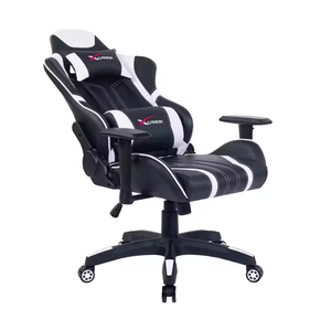 Fauteuil de jeu inclinable en cuir personnalisé avec logo, réglable, pour ordinateur et course, vente en gros - Product Image 4