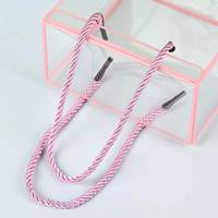 Boîte cadeau personnalisée en PVC transparent avec poignées en corde, boîte d'emballage cube transparente pour les cadeaux de mariage, les bonbons et les cadeaux de fête
