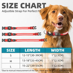 2024 suministros para mascotas perro gato <span class=keywords><strong>collar</strong></span> luminoso anti-Pérdida impermeable USB carga LED perro <span class=keywords><strong>Collar</strong></span> para airtag funda protectora - Product Image 4