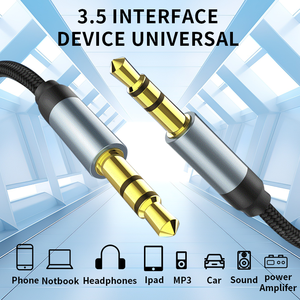 3.5mm High-Quality Aux Audio Cable for Cars Pure Copper Gold Plated Male to Male HIFI Headphone Speaker <strong>Computer</strong> Audio Cable - Product Image 2