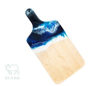 Planche à découper en bois thème océan avec poignée ou plateau de service à fromage plateau de fête décor côtier - Product Image 3
