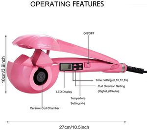 De cabello rizar varita profesional rizadores de pelo que labra la herramienta para mujer sin pelo automático varita/ - Product Image 2