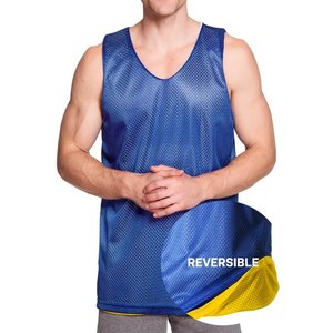 Gilet de football réversible, gilet d'entraînement double face pour le basketball, uniformes de sport en mesh, chasubles de football, gilet d'été - Product Image 4