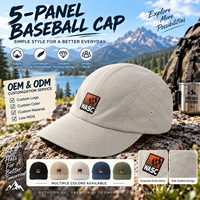 Casquette à cinq panneaux souple personnalisée pour les marques de streetwear, casquette de baseball unisexe avec motif léopard, logo brodé, 100% coton
