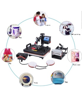 Máy Ép Nhiệt Combo 8 Trong 1 Mug Hat/Cap T-shirt Máy Chuyển Nhiệt Gạch Đa Chức Năng Máy In Thăng Hoa - Product Image 1