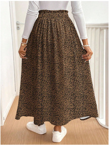 <span class=keywords><strong>Gonna</strong></span> Lunga Elegante con Stampa Floreale e Orlo Arricciato, Stile Studentesco, per Donne ODM OEM - Product Image 5