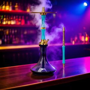 Nuevo Set de Hookah de una Sola Manguera, Pipa de Shisha de Cristal Oceánico, Hookah Árabe para Bar - Product Image 5