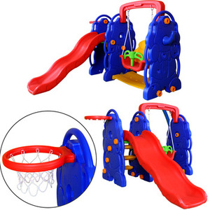 Bán Buôn Tùy Chỉnh Bán Hot Con Trượt Nhựa Trong Nhà Hoặc Ngoài Trời 3 Trong 1 Elephant Bé Slide Và Swing Set - Product Image 2