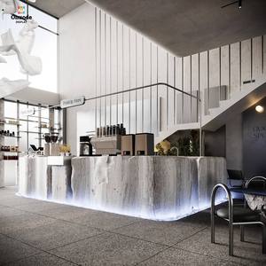 Conception de petite boutique de café de luxe |   Comptoir de bar et vitrines de style unique |   Solutions d'aménagement intérieur haut de gamme pour mini-cafés - Product Image 3