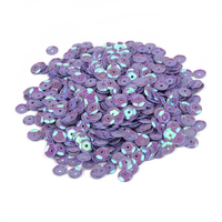 Coudre sur des paillettes d'irisation lâches de PVC de forme ronde 6mm Paillette de paillettes incurvée colorée pour la décoration de vêtement