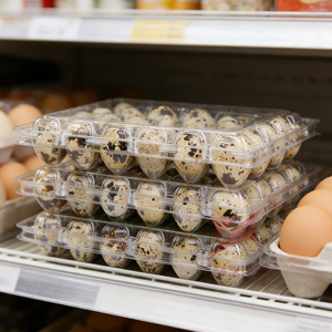 Wholesale Brand-new PET Disposable <strong>Egg</strong> Tray 15 Grid Quail <strong>Eggs</strong> Packaging <strong>Box</strong> Multiple Models extra Thick - Product Image 2
