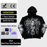 Sweat-shirts imprimés pour hommes en polyester/coton tissé, décontractés, zippés, impression personnalisée, fabricant de sweats-shirts streetwear
