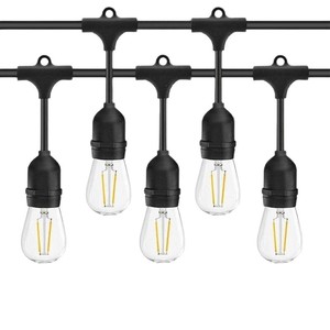Guirlandes lumineuses LED vintage étanches pour extérieur, ampoules en verre, pour la décoration de patio et de tente - Product Image 2