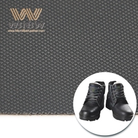 WINIW 210102 Cuir PU en microfibre 1,2 mm résistant à l'hydrolyse, imperméable, pour empeignes de chaussures de sécurité et sacs de meubles avec support non tissé
