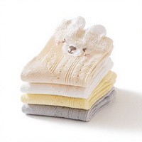 Chaussettes mi-mollet pour bébé, en coton, maille respirante, fines, jacquard, chaussettes en coton pour bébé, chaussettes en maille pour bébé garçon et fille, à porter au quotidien