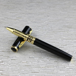 Stylos Roller Métalliques Personnalisés avec Logo, Creux, Noir et Or Rose, Nouveaux Modèles Professionnels - Product Image 5