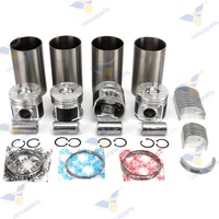 Kit de révision et de reconstruction des pièces du moteur de machines de chantier pour moteur Toyota 2KD 2KD-FTV, comprenant kit de chemises de cylindre, kit de joints et jeu de roulements