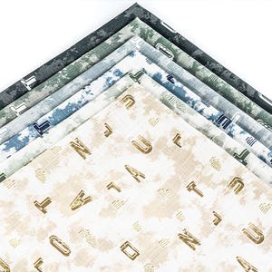 Tissus pour vêtements en gros : Chemises à imprimé abstrait léger, Popeline, Sergé, Satin tissé, Polyester peigné écologique, Impression numérique - Product Image 6