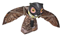 Boîte à piles solaire écologique, répulsif à oiseaux réaliste en plastique, effrayant les oiseaux par le son, vente chaude, décoration de Noël