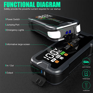 Portable 4000A Peak 12V Super Boost <span class=keywords><strong>Batterie</strong></span> Powerbank Pas Cher Jump Starter Car - Product Image 4