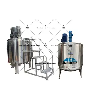 500L Liquid Chemical Mixer Gel Mixer Equipment Mixing Tank Blending Machine Liquid Soap Making Machine