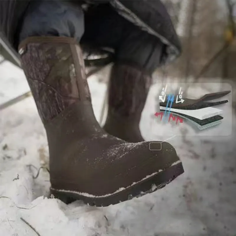 Botas de caballo de tipo clásico de invierno, botas de neopreno con Bota de surf, botas de neopreno para hombre