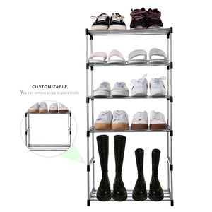 Zapatero de pie de Metal de 3 niveles, organización de almacenamiento de zapatos de entrada que ahorra espacio, Zapatero pequeño apilable para sala de estar - Product Image 4