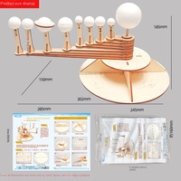 Kit de bricolage en bois : Modèle éducatif du système solaire (Galaxie et huit planètes principales) à construire soi-même