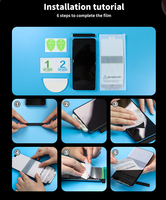 Protector de pantalla de TPU con película de hidrogel para teléfono móvil con logotipo personalizado para Samsung Galaxy Z Flip 4 5 3D Tpu Cover Machine Tpu Sheet JJT