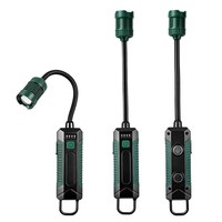 Lampe de travail LED COB rechargeable à col de cygne 360 degrés, base magnétique, type C, lampe d'inspection flexible pour réparation automobile et garage