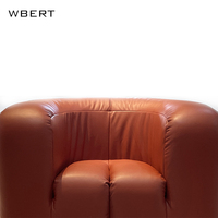 WBERT Nordic Vintage Canapé simple Chaise Designer italien Alien Lazy Lounge Salle à manger Salon Chambre à coucher Canapé simple créatif Chaise