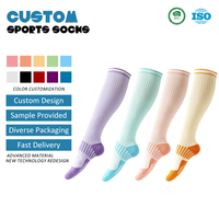 Chaussettes de compression montantes pour femme, en tissu éponge, respirantes, anti-odeur, pour le sport et le fitness, collection automne-hiver