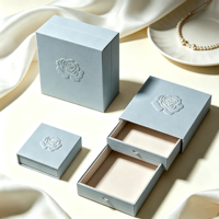 Boîtes d'expédition de luxe personnalisées pour cosmétiques avec logo, gaufrage, bronzage et paillettes pour emballage de boucles d'oreilles, colliers et bracelets