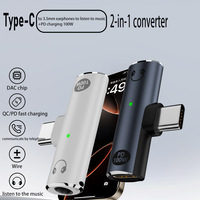 USB C auf 3,5mm Kopfhörer adapter 100W Ladegerät 2-in-1 USB C auf Aux Audio-Buchse mit hoch auflösendem DAC und Schnell ladung