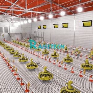 Đầy đủ tự động hiện đại gia cầm nuôi thiết kế ≥ 40m dài gà broiler sàn phẳng nâng cao gia cầm khoan thiết bị - Product Image 1