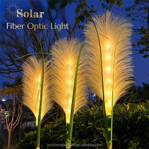 Lampe solaire artificielle pour allée extérieure, cour, passerelle, décoration, roseau lumineux, prise de terre, lampe à <span class=keywords><strong>paille</strong></span> de riz - Product Image 3