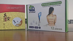 Chinois médical 12 pièces Hijama ventouses ensemble en gros chinois en plastique ventouses Massage vide ventouses ensemble de thérapie - Product Image 6