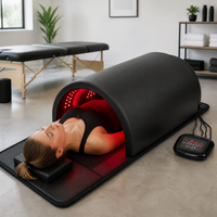 Dôme de sauna infrarouge à lumière rouge ERCON pour la récupération après l'entraînement, la relaxation, les athlètes professionnels, utilisation à domicile, portable, pliable, corps entier