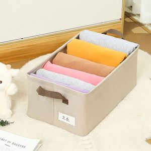 Modern Collapsible Clothes Organizer Washable Fabric Closet <b>Drawers</b> Foldable Clothing <b>Storage</b> Bins <b>Box</b> With Handle - Product Image 2